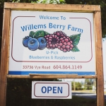 Sign of Willems Berry Farm Abbotsford